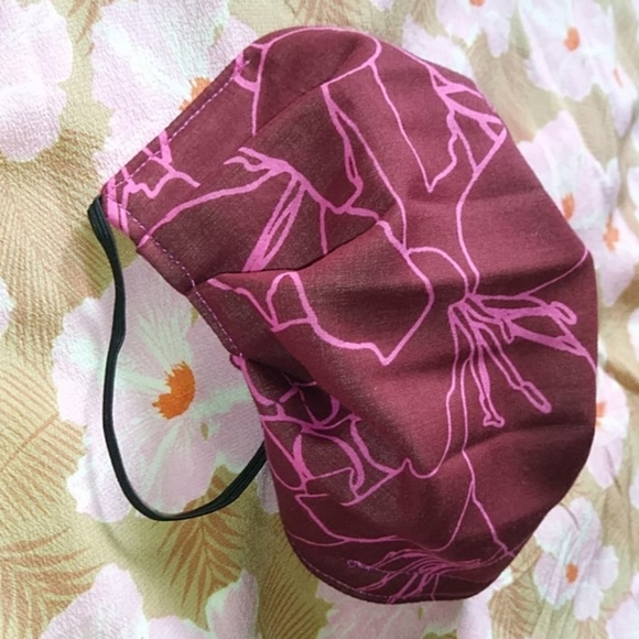Acacia Neon Paradise custom cloth face mask swimwear kapa purple pink hi… - Picture 6 of 6
